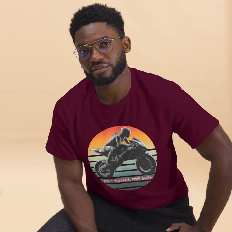 Two Wheels, One Soul t-shirt motorbike!