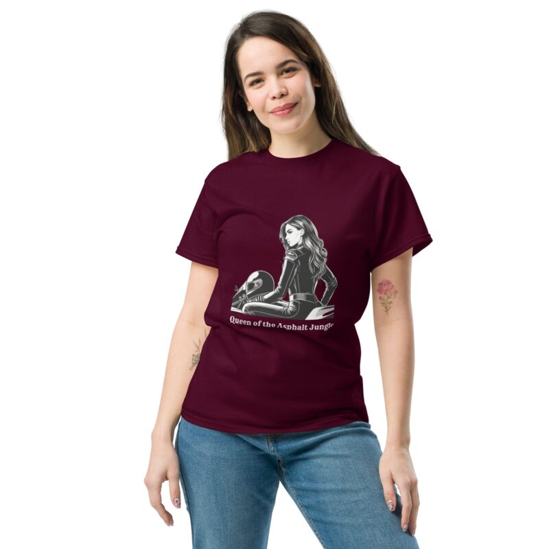 Queen of the Asphalt Jungle T-shirt Motorbike!